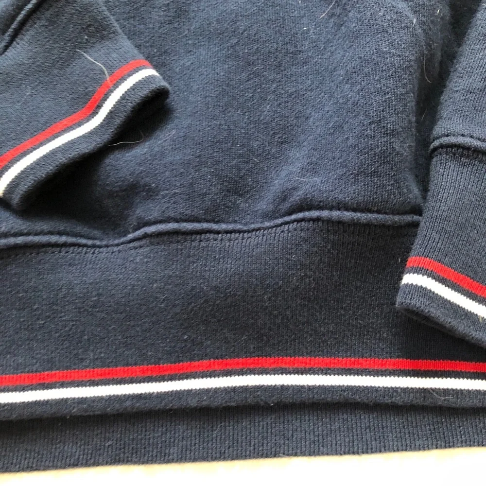 Brandy Melville Hamilton Sweatshirt sweater vintage crewneck navy blue small - Picture 5 of 7